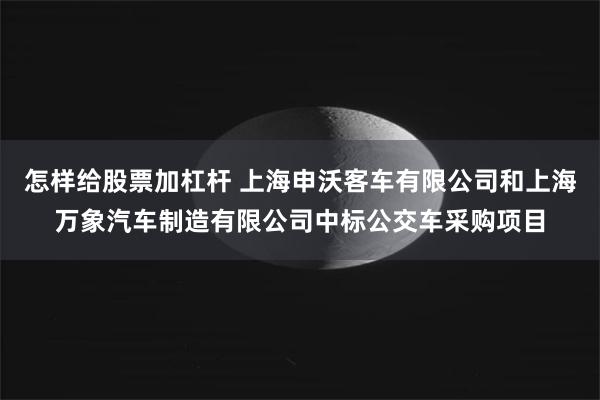 怎样给股票加杠杆 上海申沃客车有限公司和上海万象汽车制造有限公司中标公交车采购项目