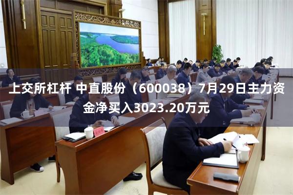 上交所杠杆 中直股份（600038）7月29日主力资金净买入3023.20万元