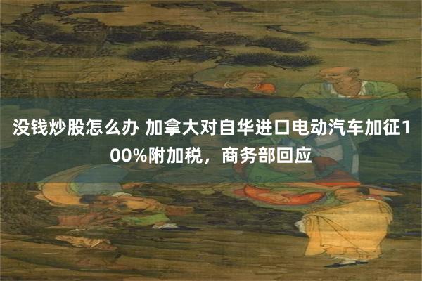 没钱炒股怎么办 加拿大对自华进口电动汽车加征100%附加税，商务部回应