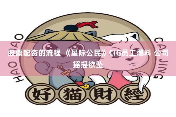 股票配资的流程 《星际公民》CIG员工爆料 公司摇摇欲坠